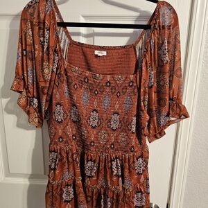 Bohemian Smocked Women's Top